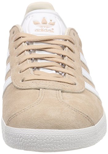 adidas Gazelle W, Zapatillas Mujer, Beige (Ash Pearl/Footwear White/Linen 0), 36 2/3 EU