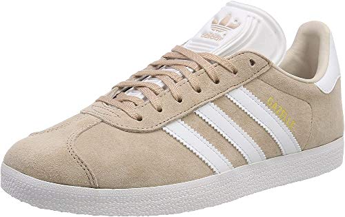 adidas Gazelle W, Zapatillas Mujer, Beige (Ash Pearl/Footwear White/Linen 0), 36 2/3 EU