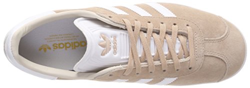 adidas Gazelle W, Zapatillas Mujer, Beige (Ash Pearl/Footwear White/Linen 0), 36 2/3 EU