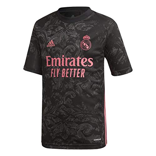 adidas Madrid Temporada 2020/21 Real 3 JSY Y Camiseta Tercera equipación, Niño, Negro, 140