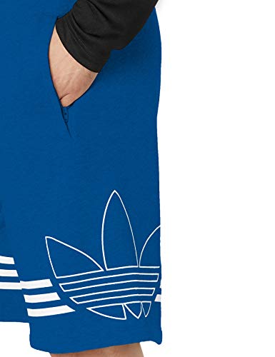 adidas Originals Men's Outline Trefoil Short, collegiate Royal/White, Small