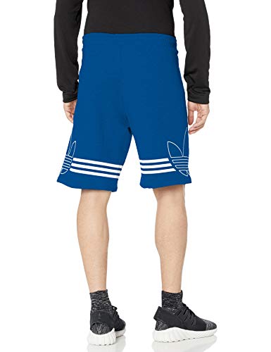 adidas Originals Men's Outline Trefoil Short, collegiate Royal/White, Small