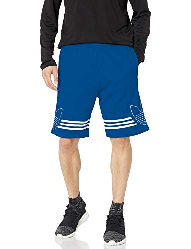 adidas Originals Men's Outline Trefoil Short, collegiate Royal/White, Small