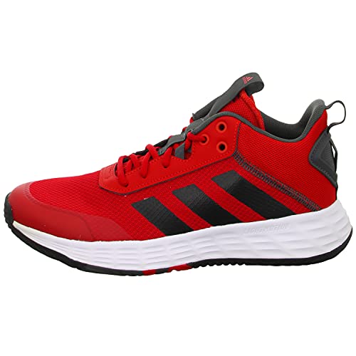 adidas OwnTheGame 2.0, Basketball Shoe Hombre, Scarlet/Core Black/Grey, 44 EU