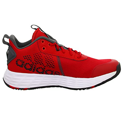 adidas OwnTheGame 2.0, Basketball Shoe Hombre, Scarlet/Core Black/Grey, 44 EU