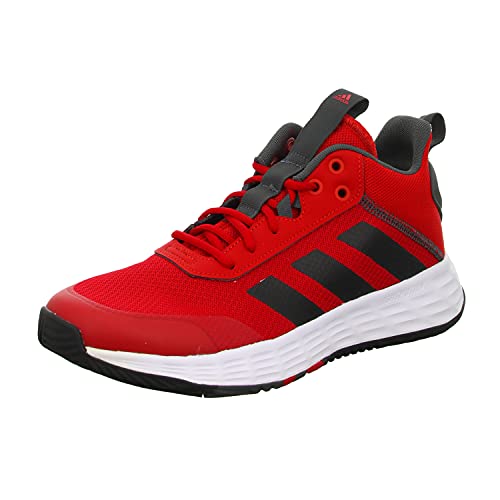 adidas OwnTheGame 2.0, Basketball Shoe Hombre, Scarlet/Core Black/Grey, 44 EU