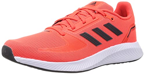 adidas Runfalcon 2.0, Road Running Shoe Hombre, Solar Red/Carbon/Grey, 43 1/3 EU