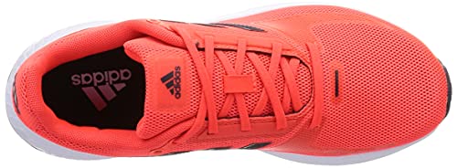 adidas Runfalcon 2.0, Road Running Shoe Hombre, Solar Red/Carbon/Grey, 43 1/3 EU