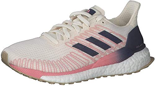 adidas Solar Boost 19 W, Zapatillas de Running Mujer, Chalk White/Tech Indigo/Glory Pink, 40 2/3 EU