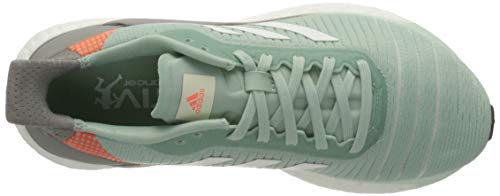 adidas Solar Glide 19 W, Zapatillas para Correr Mujer, Green Tint/FTWR White/Signal Coral, 43 1/3 EU