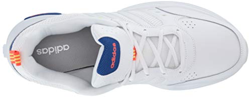 adidas Strutter, Zapatillas Hombre, FTWR White Shock Yellow-Reloj de Pulsera, Color Blanco y Amarillo, 40 EU