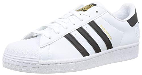 adidas Superstar Vegan, Sneaker Hombre, Footwear White/Core Black/Green, 40 EU