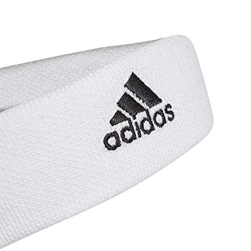 adidas Tennis Headband Head Band, Unisex Adulto, White/Black, OSFM