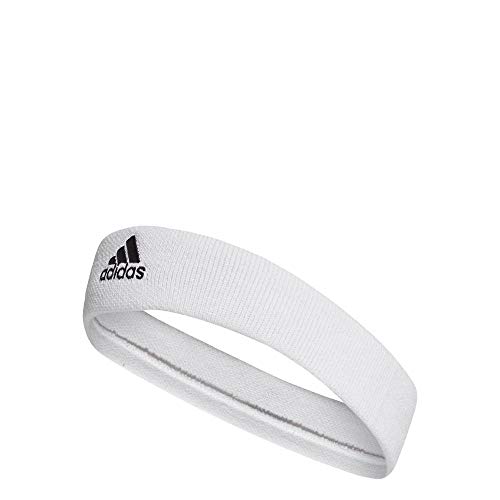 Adidas Tennis Headband Head Band, Unisex Adulto, White/Black, OSFY