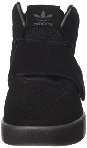 Adidas Tubular Invader Strap, Zapatilla de Deporte de Cuello Alto Hombre, Negro (Core Black/Core Black/Utility Black), 42 EU