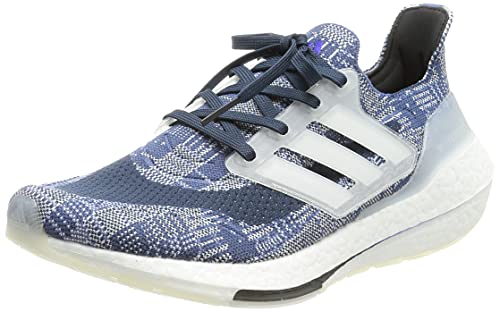 adidas Ultraboost 21 PRIMEBLUE, Zapatillas para Correr Hombre, Crew Blue/FTWR White/Crew Navy, 44 EU