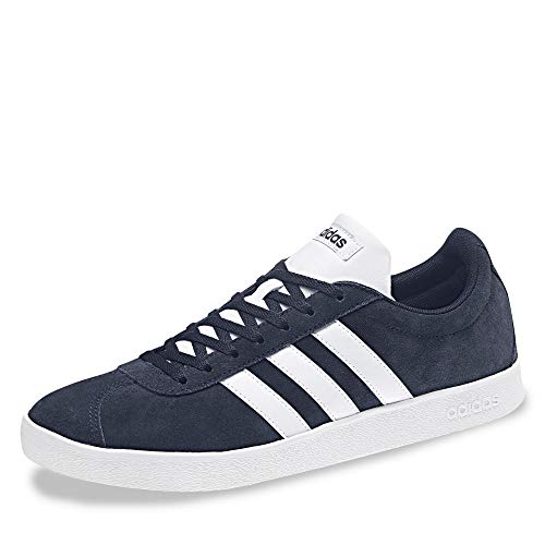 adidas VL Court 2.0', Zapatillas Hombre, Azul (Collegiate Navy/FTWR White/FTWR White Collegiate Navy/FTWR White/FTWR White), 40 EU