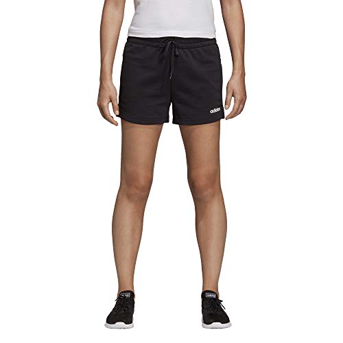 adidas W E PLN Short Pantalones Cortos de Deporte, Mujer, Black/White, XL