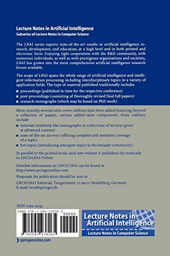 Advances in Artificial Intelligence -- IBERAMIA 2004: 9th Ibero-American Conference on AI, Puebla, Mexico, November 22-26, 2004, Proceedings: 3315 (Lecture Notes in Computer Science)