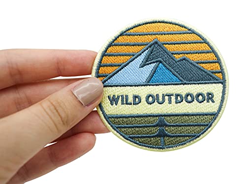 Adventure Collection: Wild Outdoor Berg, parche termoadhesivo para hacer senderismo, parches, parche para planchar, parche para hacer senderismo, mochilas Finally Home