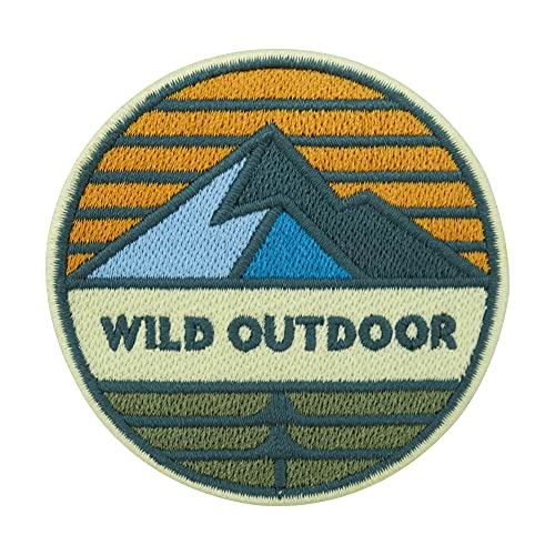 Adventure Collection: Wild Outdoor Berg, parche termoadhesivo para hacer senderismo, parches, parche para planchar, parche para hacer senderismo, mochilas Finally Home