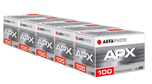 AgfaPhoto APX 100 135-36 Negativfim S/W - Pack de 5