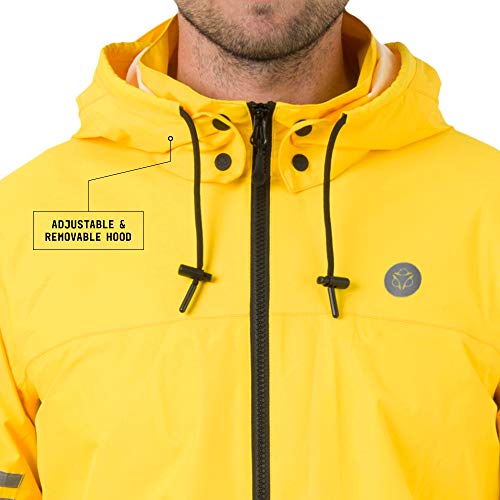 AGU Essential Original - Traje de lluvia para hombre y mujer, impermeable y resistente al viento, reflectante, 100% poliéster reciclado, unisex