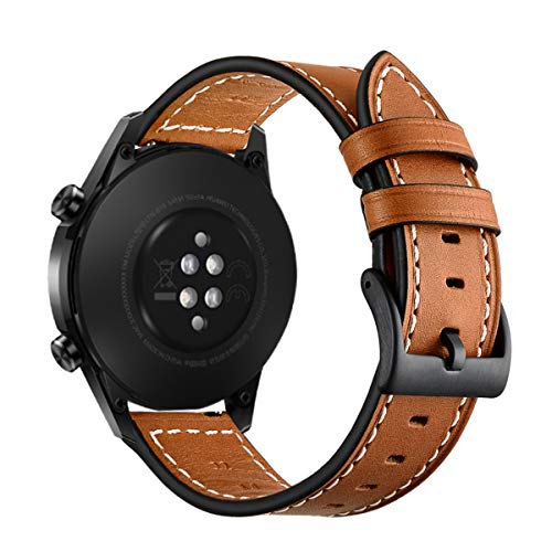 Aimtel Correa de Reloj Compatible con Huawei Watch GT 2e / Huawei Watch GT 2 46 mm / GT 2e / Huawei Watch 3/3 Pro / GT 2 / GT 2 Pro / GT Classic / Sport Active Correas 22 mm (Marrón)