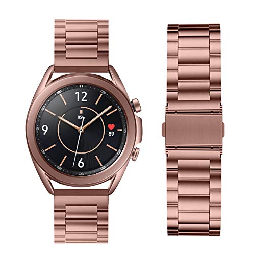 Aimtel - Pulsera compatible con Samsung Galaxy Watch 3 de 41 mm, acero inoxidable y metal, accesorio compatible para Samsung Galaxy Watch 3 de 41 mm