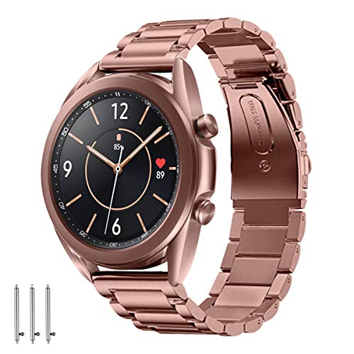 Aimtel - Pulsera compatible con Samsung Galaxy Watch 3 de 41 mm, acero inoxidable y metal, accesorio compatible para Samsung Galaxy Watch 3 de 41 mm