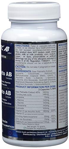 Airbiotic AB - Saw Palmeto Complex, Hierbas para Salud de Próstata, 60 cápsulas