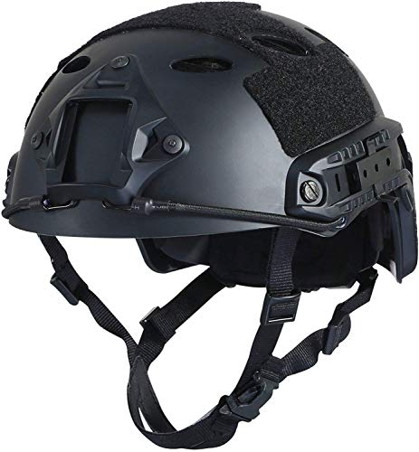 Airsoft Fast PJ - Casco táctico superior Ops, núcleo protector, con almohadillas para el ocio al aire libre Paintball