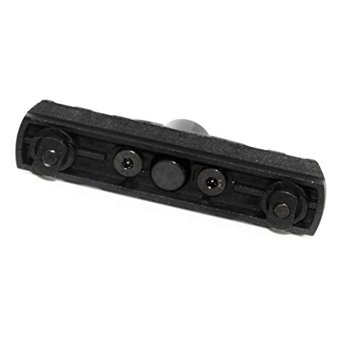 Airsoft Gear Parts Accessories APS 7 Ranuras MIL-STD 1913 Rail M-LOK placa de segmento con correa giratoria QD, color negro
