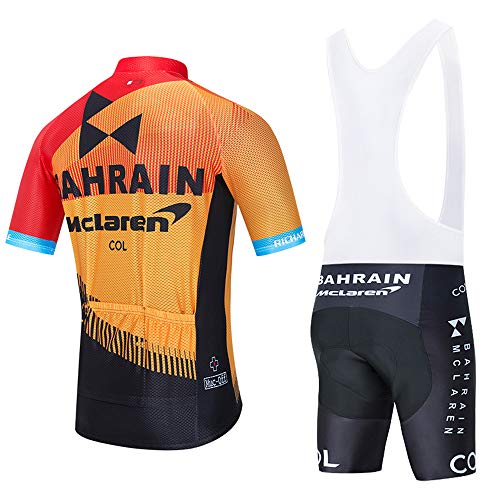 AKAPF Hombres Ciclismo ropa , Ciclismo Conjunto de Ropa con Culotte Pantalones Acolchado 3D para Deportes al Aire Libre Ciclo Bicicleta