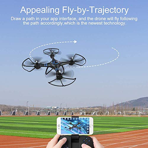 AKASO Drone con Cámara 1080P HD con WiFi FPV LED Control Remoto Modo sin Cabeza Volteos 3D Estabilización de Altitud RC Quadcopter Drone para Niños Principiantes Adultos
