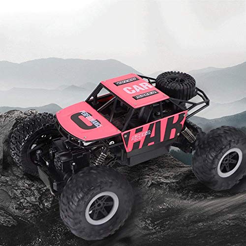 All-Terrain Alloy RC Auto Off-Road Vehicle Charging Four-Wheel Drive Bigfoot RC Buggy Children's Boy Model Toy Children's Adult Best Gift (Color : Red) (Green)