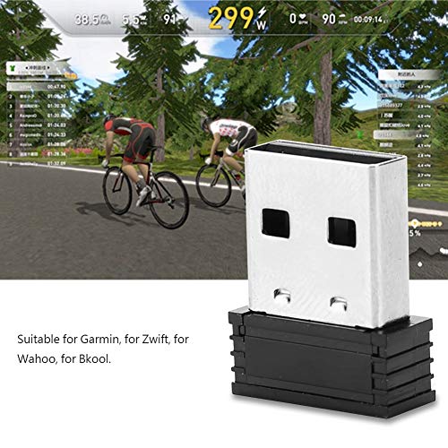 Alomejor Mini Ant USB Bike Adapter Transmisión De Velocidad Wireless Wired Sensors para Garmin Zwift Wahoo Bkool(Wireless)