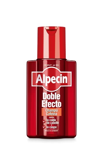 Alpecin Doble Efecto 1x 200ml | Champu anticaida hombre y anticaspa hombre | Alpecin Champu con cafeina tratamiento para la caida del cabello y caspa