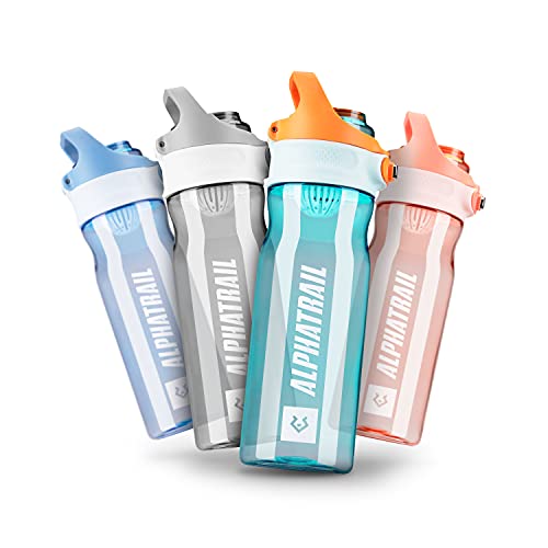 Alphatrail Botella Agua Tritan Jimmy 500ml Verde I 100% Prueba de Fugas I sin BPA & Ecológicamente I Seguro Lavavajillas I Abertura para Beber Funcional para una óptima hidratación Durante el Deporte