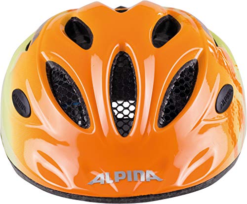 ALPINA Gamma 2.0 Casco de Bicicleta, Niñas, Naranja y Amarillo, 46-51 cm