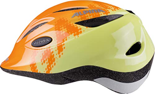 ALPINA Gamma 2.0 Casco de Bicicleta, Niñas, Naranja y Amarillo, 46-51 cm