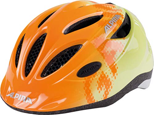 ALPINA Gamma 2.0 Casco de Bicicleta, Niñas, Naranja y Amarillo, 46-51 cm