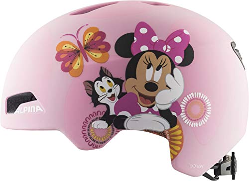 Alpina Hackney Casco de Ciclismo, Girls, Disney Minnie Mouse, 51-56