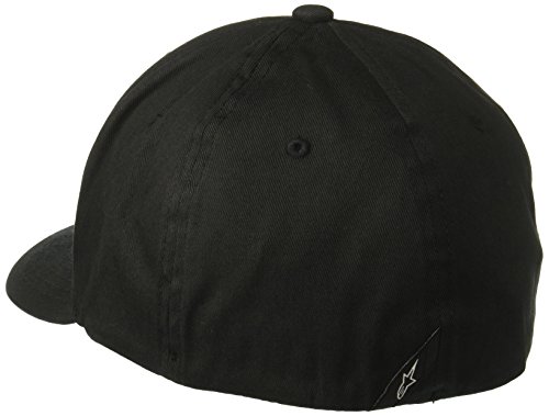Alpinestar Ageless Hat Gorra Flexfit Visera Curva Logo Bordado 3D, Hombre, Black/White, S/M