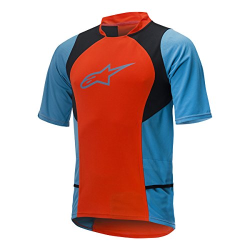 Alpinestar Cycling Camiseta Manga Corta Arancione/BLU S