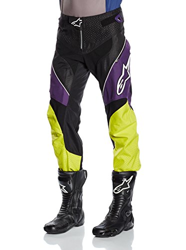 Alpinestar Cycling Pantalón de Moto A-Line Viola/Giallo W28