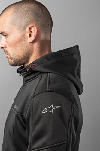 Alpinestar stratified Jacket Capucha extraíble de microfile Extensible, Hombre, Black, XXL