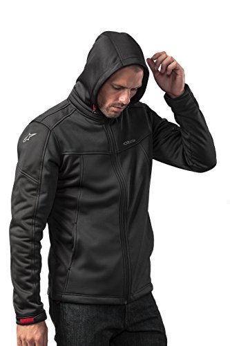 Alpinestar stratified Jacket Capucha extraíble de microfile Extensible, Hombre, Black, XXL