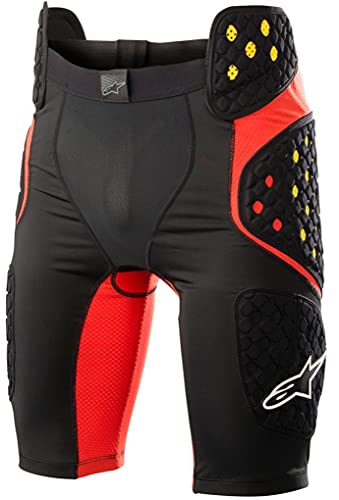 Alpinestars 1568954 Pantalón Corto, Negro/Rojo, XL