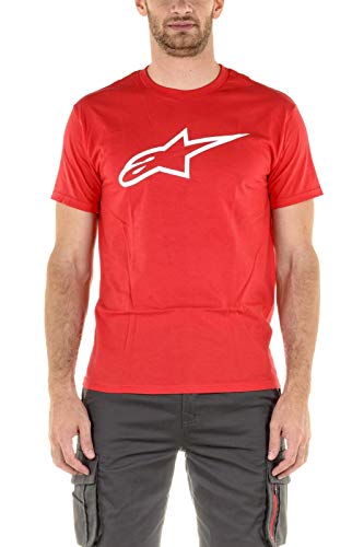 Alpinestars, Ageless Classic, Camiseta De Manga Corta, Rojo Blanco, 3XL, Hombre